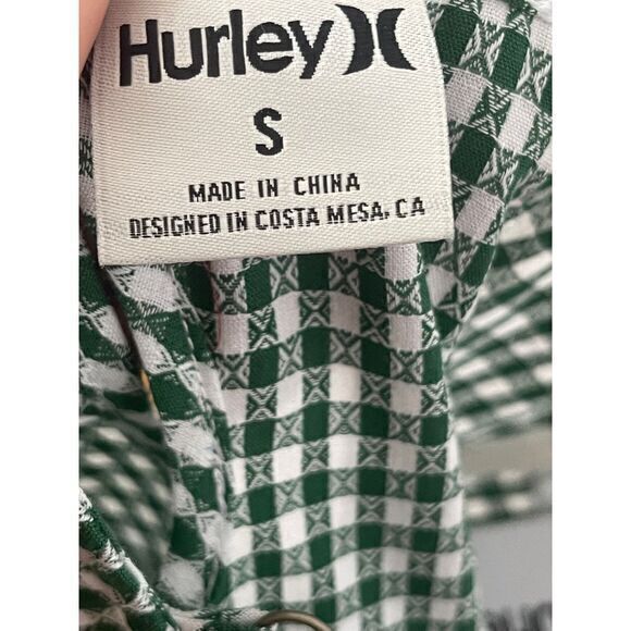 Hurley Sample Piece‎ Spaghetti Strap Checkered Dress Size Small - Picture 12 of 16